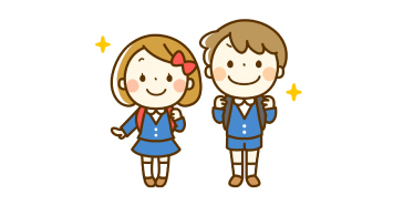 子どもたちの登園